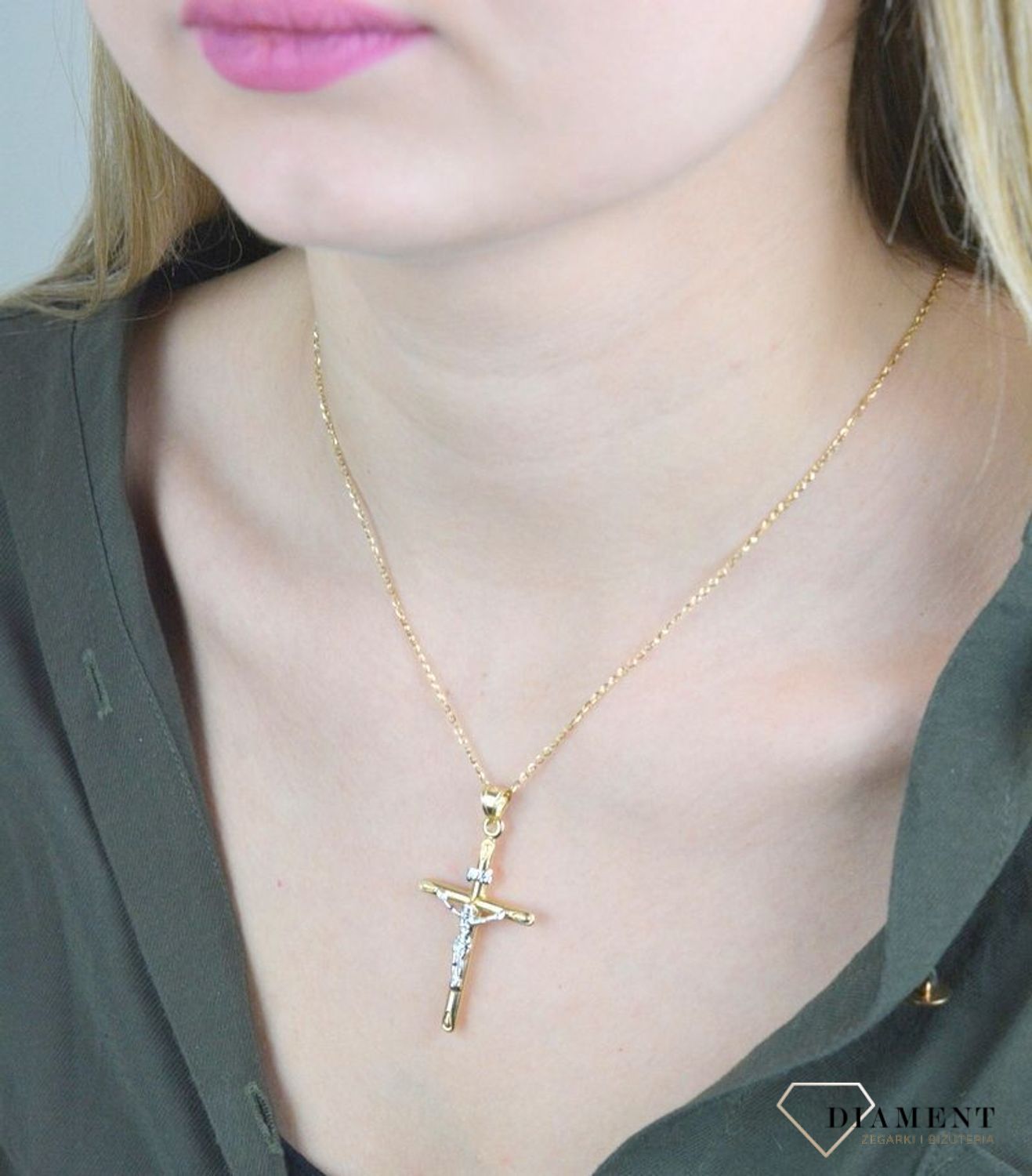 Łańcuszek srebrny pozłacany 925 ankier DIA-LAN-729338Z-40 925 1,5mm.jpg